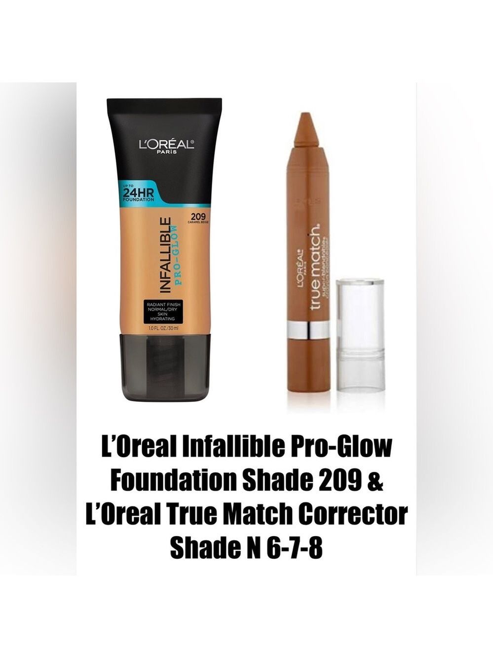 L’Oreal Infallible Pro-Glow Foundation & L’Oreal True Match Corrector